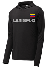 Load image into Gallery viewer, Latin Flo (Pick your Latin Country) Performance Hoodie - Soccer Font