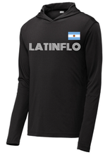 Load image into Gallery viewer, Latin Flo (Pick your Latin Country) Performance Hoodie - Soccer Font