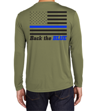 Load image into Gallery viewer, Army Green Back The Blue Drifit