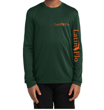 Load image into Gallery viewer, Kids Classic Forest Green & Orange Logo Drifit
