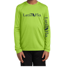 Load image into Gallery viewer, Kids Classic Lime & Navy Logo Drifit