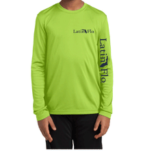 Load image into Gallery viewer, Kids Classic Lime & Navy Logo Drifit