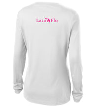 Load image into Gallery viewer, Ladies Classic White Logo Drifit V-Neck