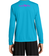 Load image into Gallery viewer, Kids Atomic Blue and Hot Pink Logo Drifit