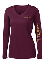 Load image into Gallery viewer, Ladies Classic Maroon & Gold Logo Drifit