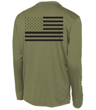 Load image into Gallery viewer, Army Green "Flag" Drifit Latin Flo