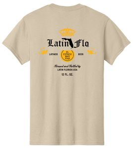 Latin Flo Beer Cotton T-Shirt