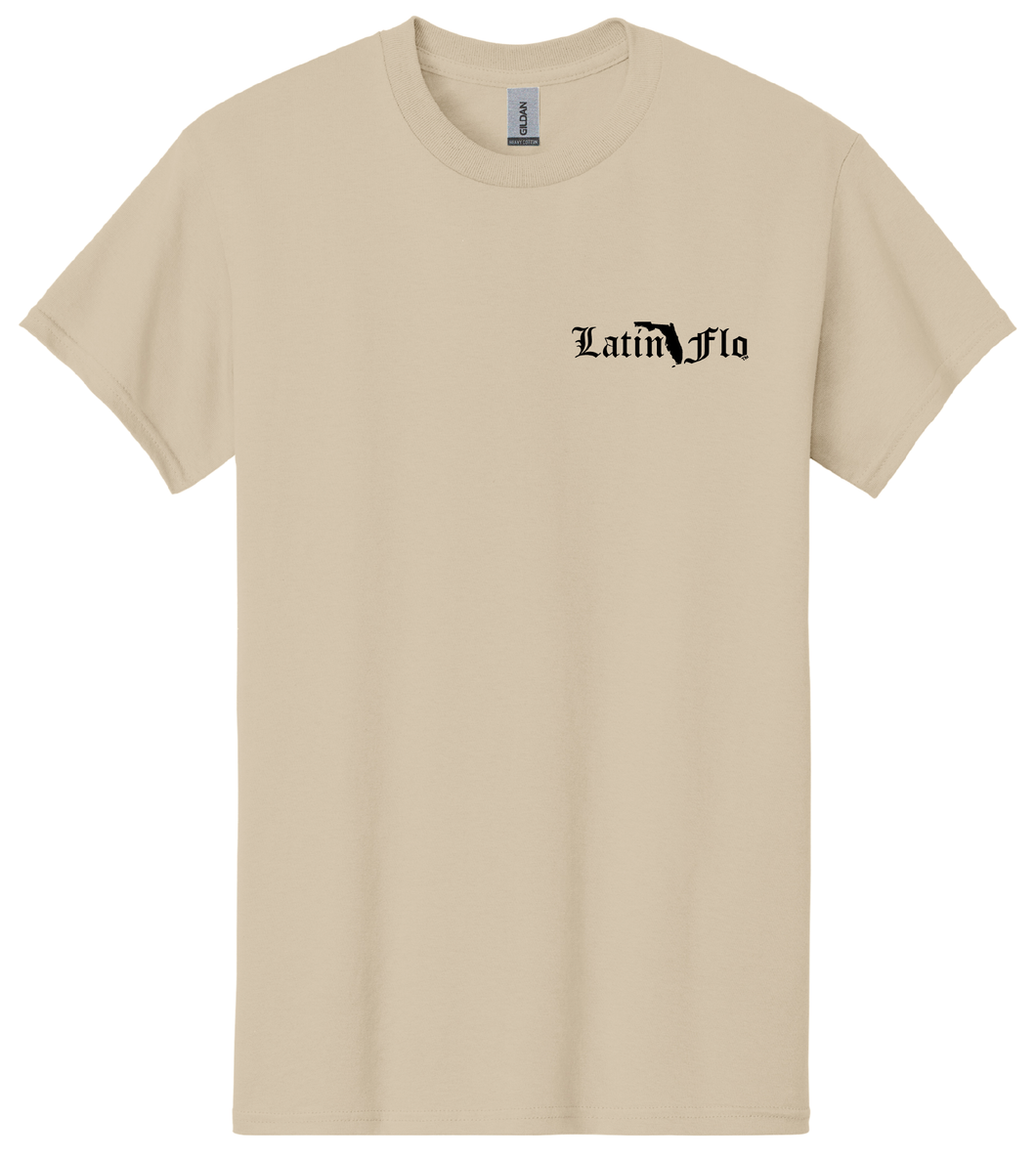 Latin Flo Beer Cotton T-Shirt