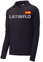 Load image into Gallery viewer, Latin Flo (Pick your Latin Country) Performance Hoodie - Soccer Font
