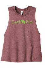 Load image into Gallery viewer, Mauve Latin Flo Crop Tank
