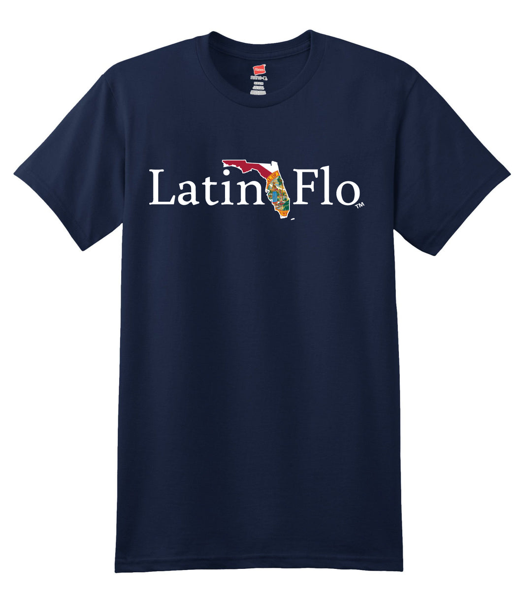 Latin Flo Flag Cotton T-Shirt