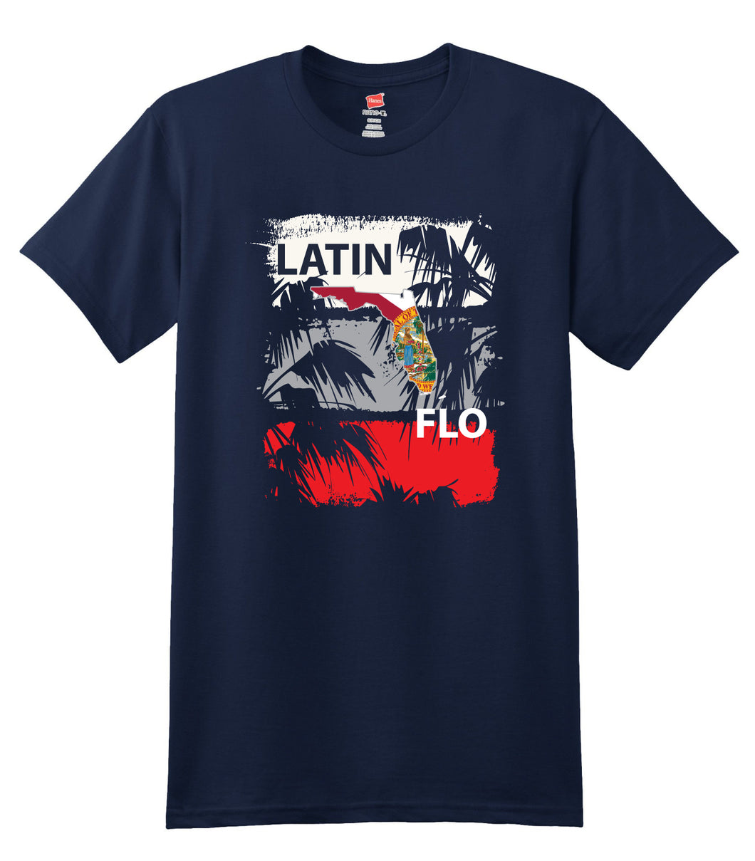 Palm Tree Logo Cotton T-Shirt