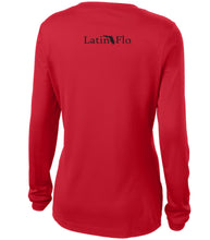 Load image into Gallery viewer, Ladies Classic Red Logo Drifit V-Neck
