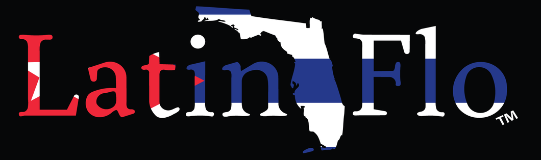 Tricolor Cuban Florida Flag Logo Decal