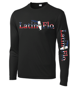 Dominican Flag Latin Flo Long Sleeve Drifit