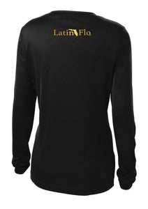 Ladies Classic Black & Gold Logo Drifit