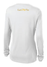 Load image into Gallery viewer, Ladies Classic White &amp; Gold Logo Drifit
