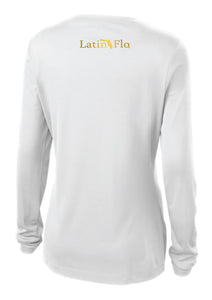 Ladies Classic White & Gold Logo Drifit