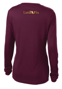 Ladies Classic Maroon & Gold Logo Drifit