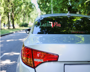 Tricolor Mexican Florida Flag Logo Decal