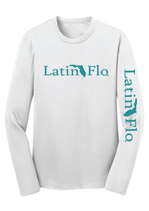 Youth Classic White & Teal Logo Drifit