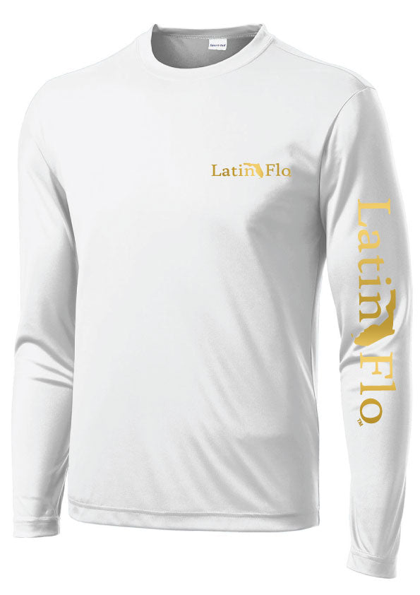 Classic White & Gold Logo Drifit